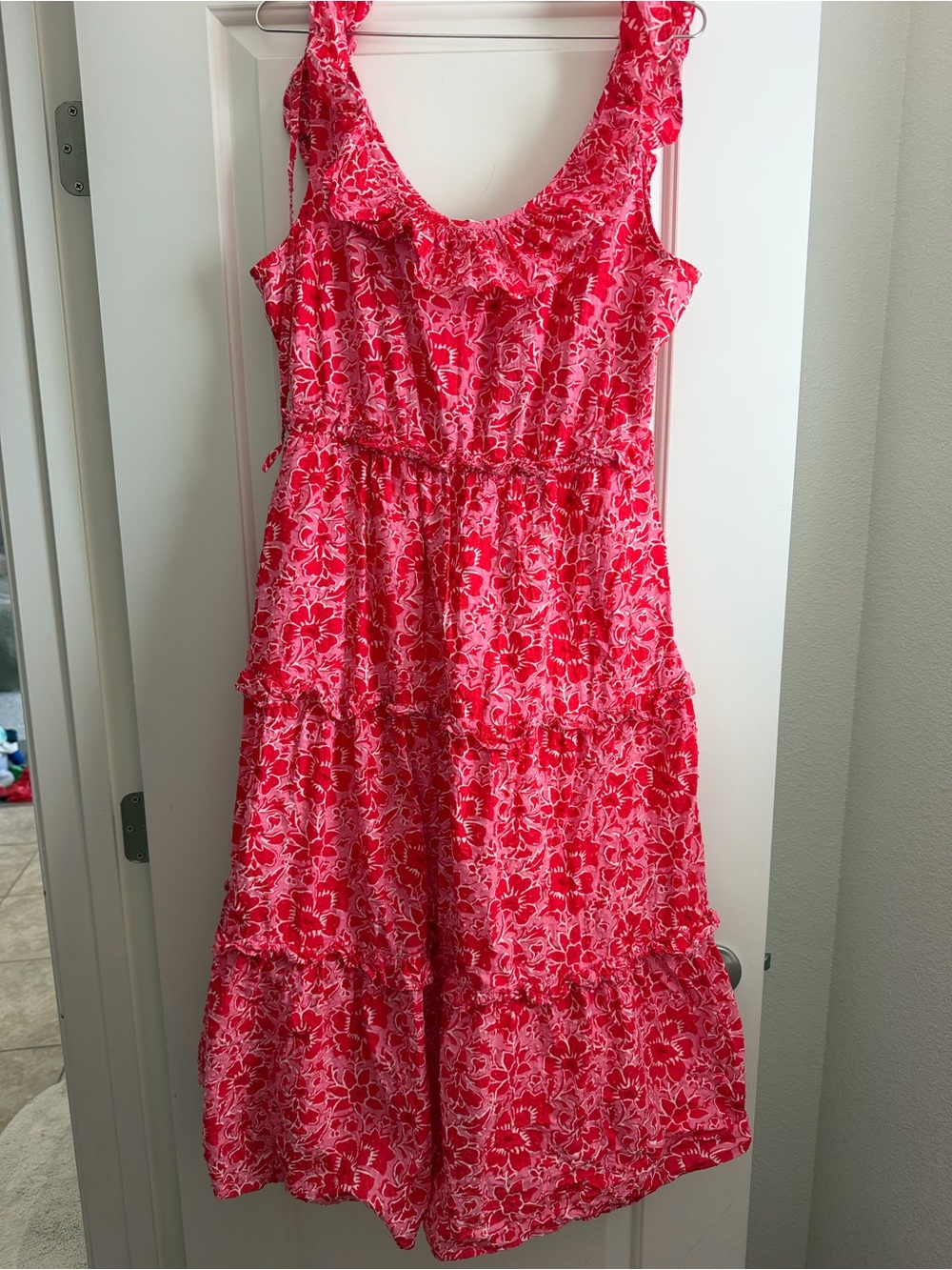 J crew 100% cotton midi dress
